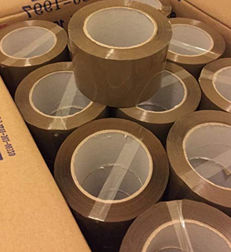 24 Pcs Roll Brown Tape Packaging Carton Sealing 3