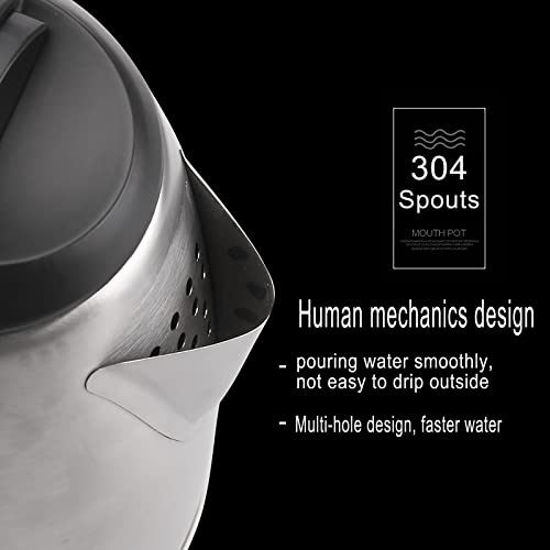 Hervidor eléctrico silencioso 1.5L con interior acero inoxidable miniatura 3