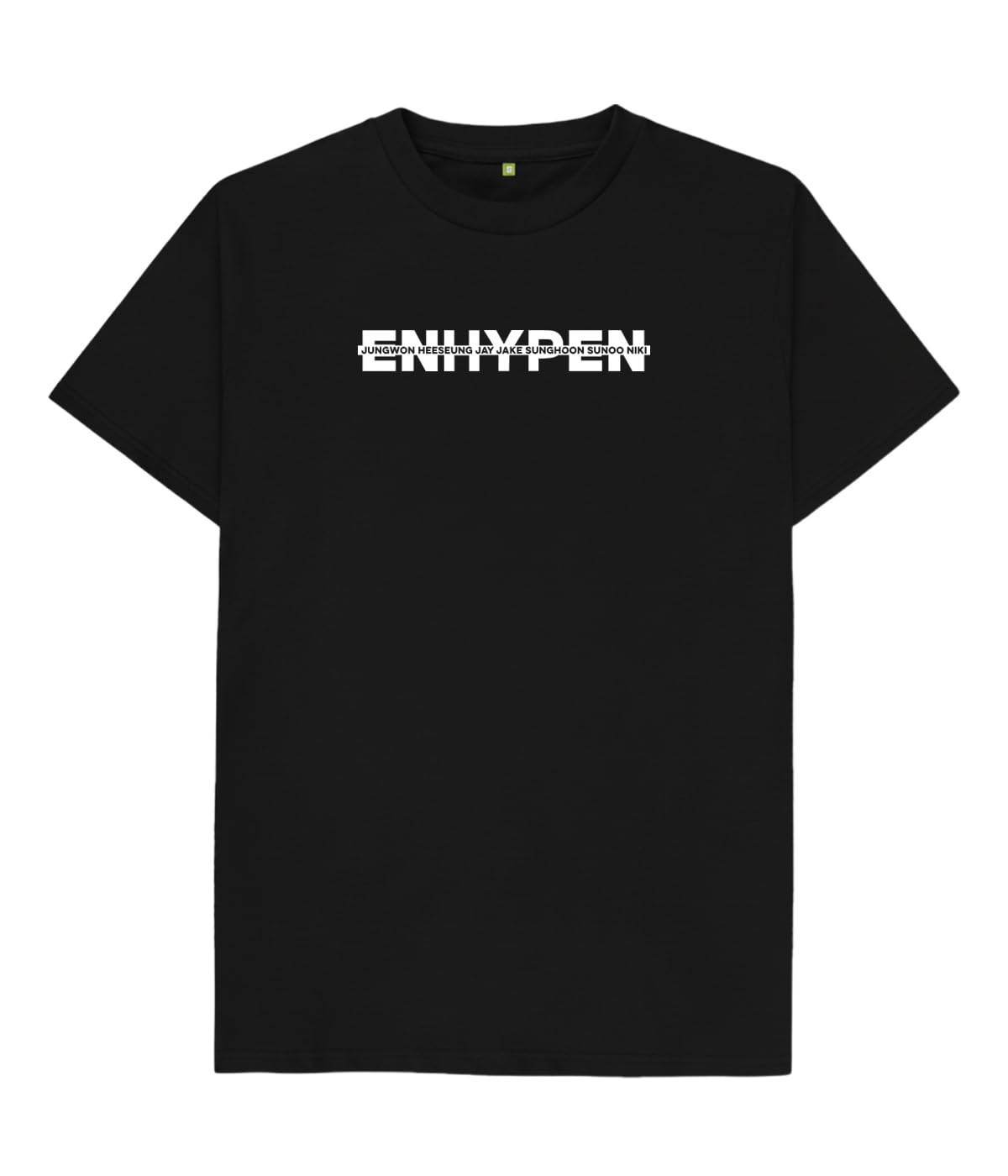 ENHYPEN 全員サイン　エナイプン　エンハイプンTシャツ Buy The Korhean Store Trendy Enhypen Group Black Regular Fit Crew