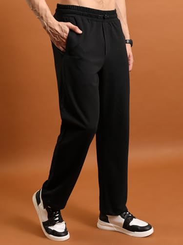 Image of Highlander Men's Solid Trackpants | Relaxed Straight fit| Track Pants | Track Pants for Men | Men Track Pant | Men Track Pant Stylish | Sports | Gym wear
