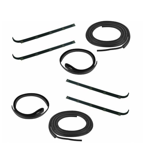 DinDoong Door Window Sweep Weatherstrip Seal Kit for Ford for Bronco 1987-1996 for F150 1987-1996 for F250 1987-1997 for F350 1987-1997 Truck