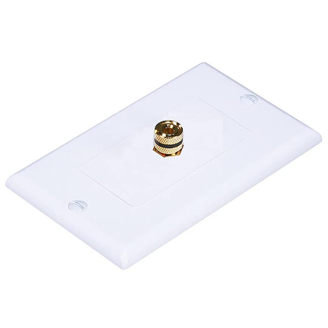 MX - Home Theater Wall Plate (Ø 114x70 mm) (Screws Included) 4mm 1 Way Banana socket Wall Plug Gold Plated Terminal Coupler Type Banana Plug Binding Post Wall Plate for Speakers-image-49