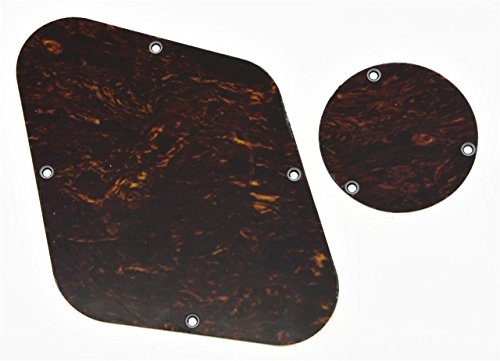 KAISH Red Black Tortoise LP Rear Control Plate Switch Plate LP Cavity Cover for USA Les Paul