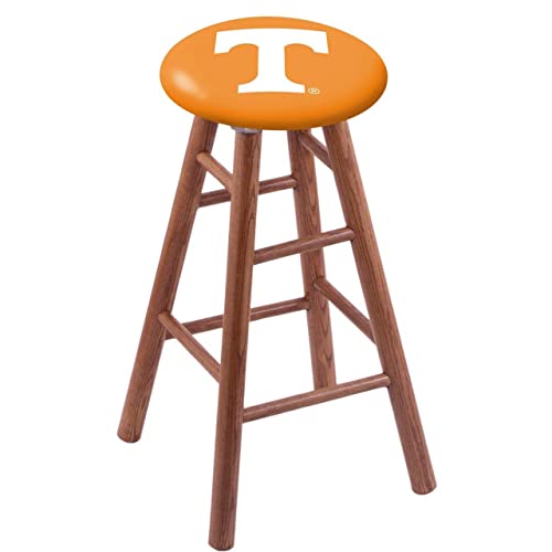 Holland Bar Stool Co. Oak Bar Stool in Medium Finish with Tennessee Seat by The