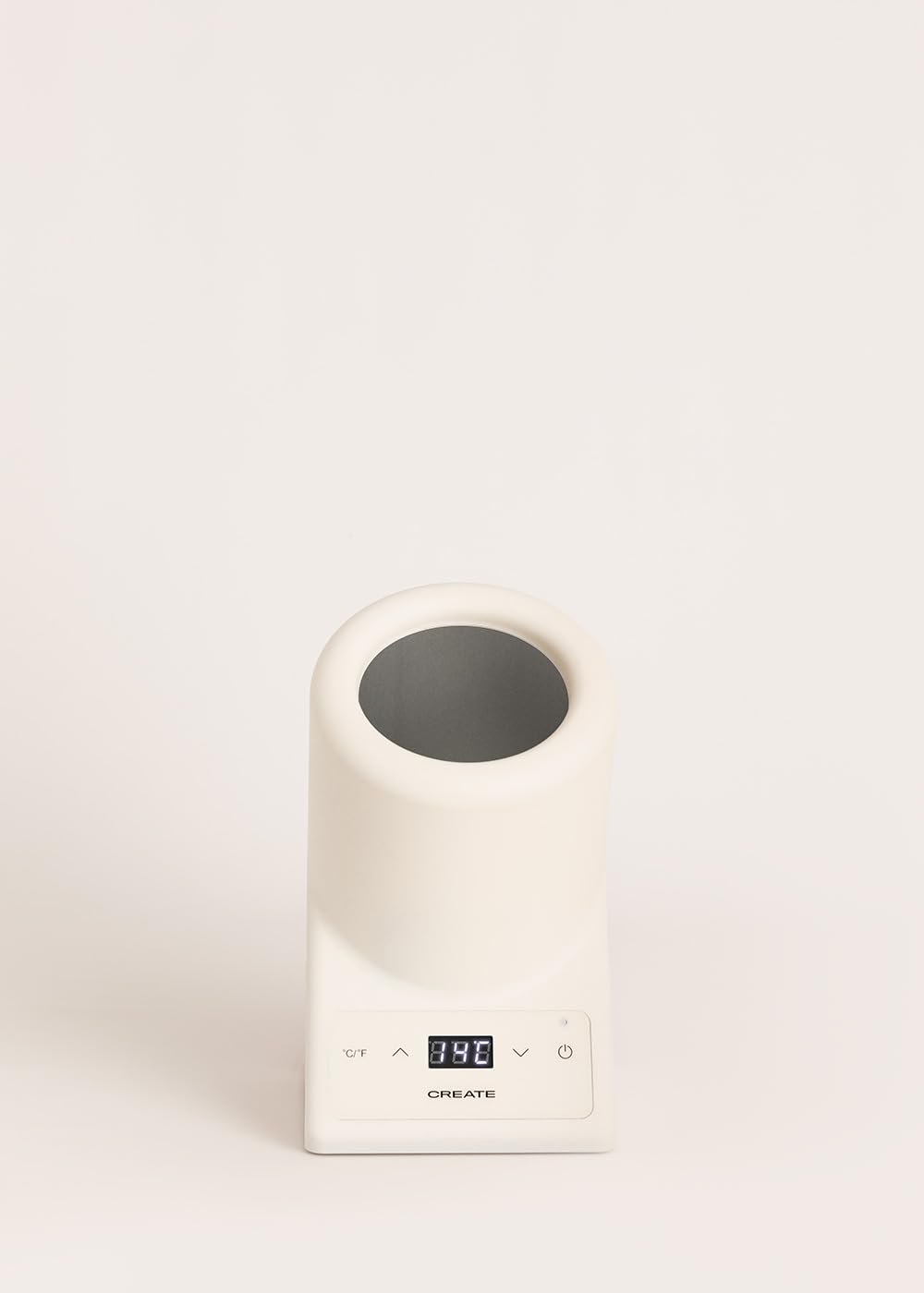 CREATE/BOTTLE COOLER/Enfriador de botellas de vino con temperatura regulable blanco roto / Ø9 cm botella, control de temperatura, pantalla LED, termómetro NTC, memoria última temperatura, 87W