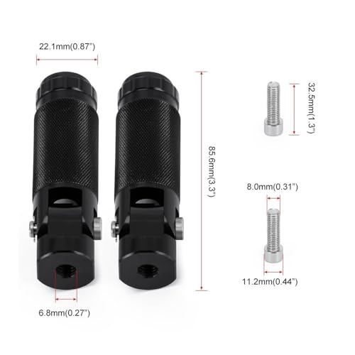 Repose-pieds arrière moto pliants pour optimiser le confort passager - 7