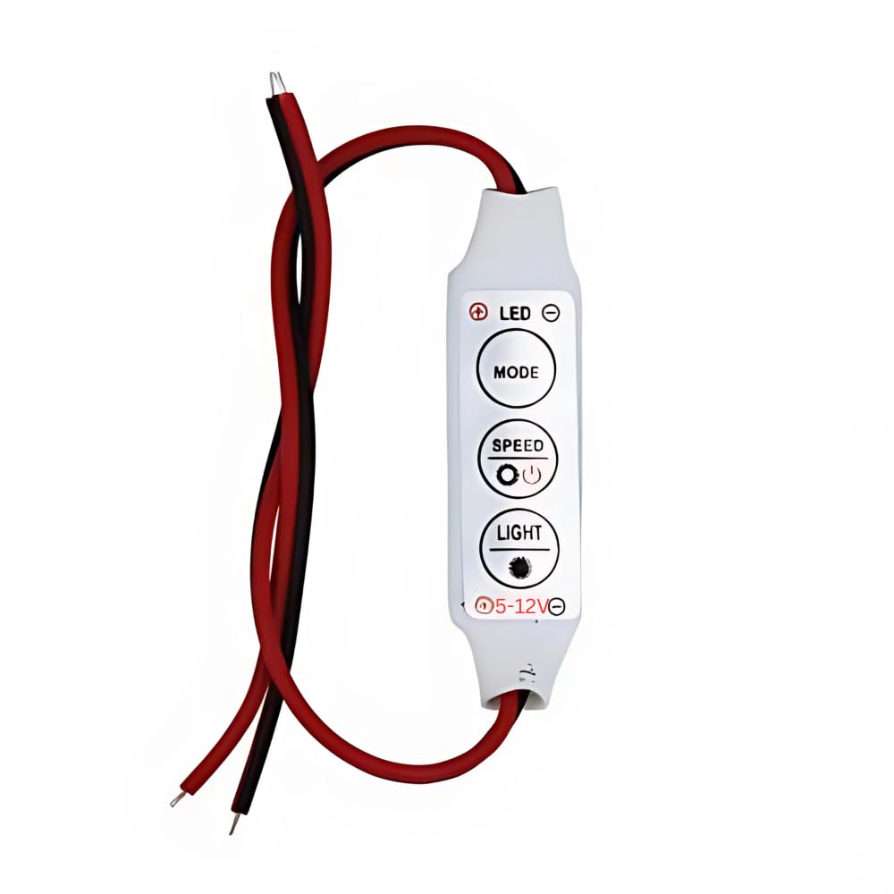 Autozap 3 Keys 12V Dimmer Single LED Strip Light Amplifier Controller 1 Pc-image-14