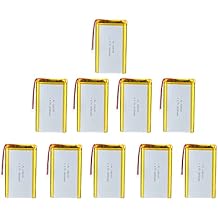 10X 3.7V 10000mAh 1160100 بطارية ليبو بطارية ليثيوم بوليمر أيون قابلة للشحن مع موصل PH2.0mm JST