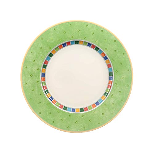 Villeroy & Boch Twist Alea Verde Dinner Plate, 10.5 in, White/Green