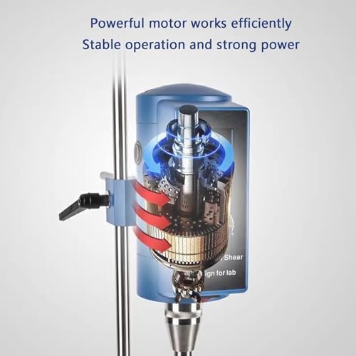 Emulsionante omogeneizzatore ad alta velocità da 500 W, regolabile da 2000 a 28000 giri/min, miscelatore con display digitale per miscelare senza problemi, crema e salsa, strumento professionale da