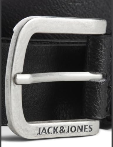 JACK & JONES Herren Jacharry Belt Noos Gürtel, Schwarz (Black/Jack & Jones), 80 – Ansicht 2