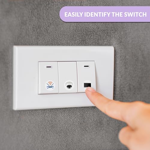 Image of Trueflair Stickers for Switch Board for Home Wall Switches, Contain All Common Switch Stickers (Colourful Design 3)