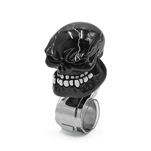 uxcell Skull Design Car Steering Wheel Knob Auxiliary Booster Power Save Ball