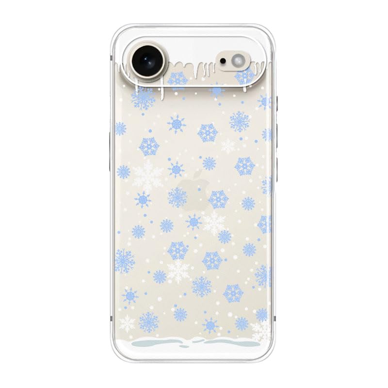 Coque iPhone 17 Air flocons de neige, le cadeau amusant de Noël idéal - 4