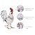 TERESA'S COLLECTIONS Garden Decor, White Rooster Garden Decor, Waterproof Metal Garden Statue, 17.5", Rooster Gifts, Garden Gifts for Women Mom Dad, Indoor/Outdoor