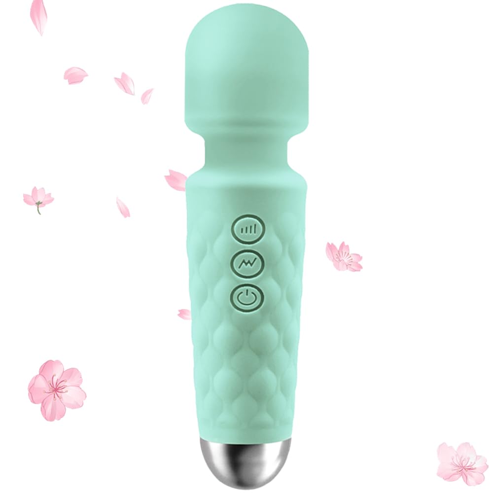 Silicone Massage - Lightweight Design, Multi-Frequency Modes for Neck, Shoulder, Back and Legs, Waterproof Design, Excellent Gift Choice (Green)