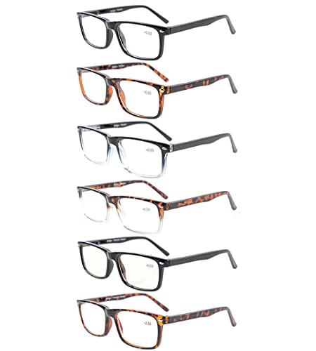 🛒 Flash Sale Eyekepper 6-Pack Readers Spring Hinges Eyeglasses Included 2-Pack Computer Glasses