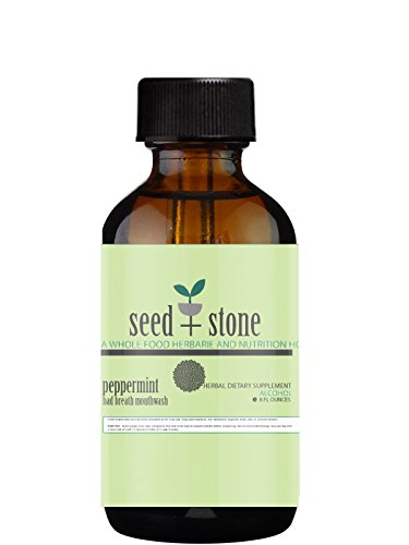 Peppermint Bad Breath Mouthwash (Cleanse Teeth, Freshen Odor, Strengthen Gums)