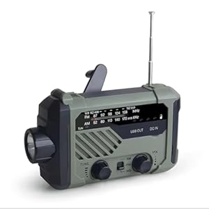 Solar Noodgeval Survival Hight Tech Militaire Radio, Draagbare Radio, Generator Radio met AM/FM, Noodradio met zwengel, Professionele Survival Apparatuur