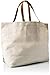 Mud Pie 8613345WH Sequin Dazzle Jute Beach Tote Bag, White