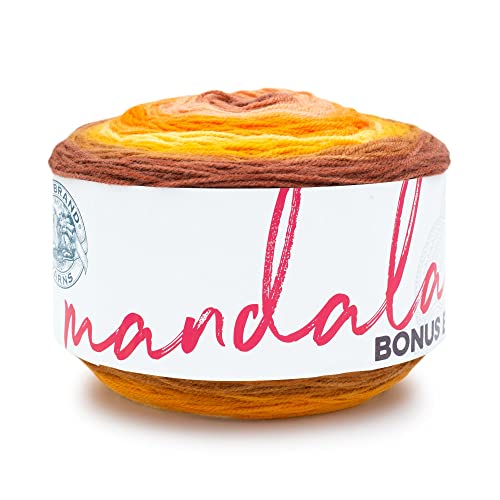 Lion Brand Yarn Mandala Bonus Bundle Yarn, 1 Pack, Elektro