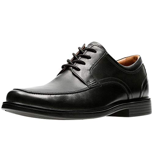 Clarks Un Aldric Park Oxford, Hombre, Negro (Black Leather), 46 EU