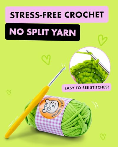 Image of Granny Squirrel Turtle Crochet Kit for Beginners - DIY Amigurumi Animal Craft Kit with Full HD Video Tutorials & Easy No-Split Yarn - Complete Starter Set for Adults & Kids (Ages 13+)