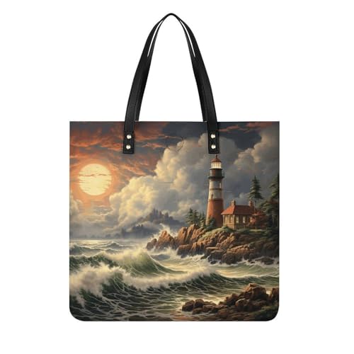 Sac à main cuir végétalien Coast Wave seau chic et durable