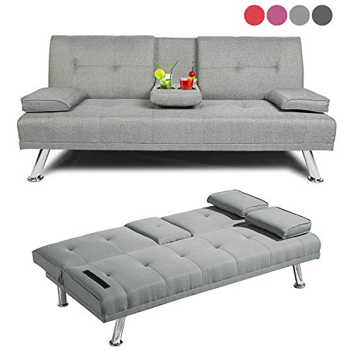 Buy Baysitone Futon Sofa Bed Twin Size er, Convertible Linen Fabric er