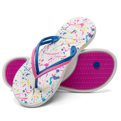 Image of VOVEA Flip Flops For Women Non-Slip Bathroom Shower Shoes Cushion foam Indoor and Outdoor Sandals