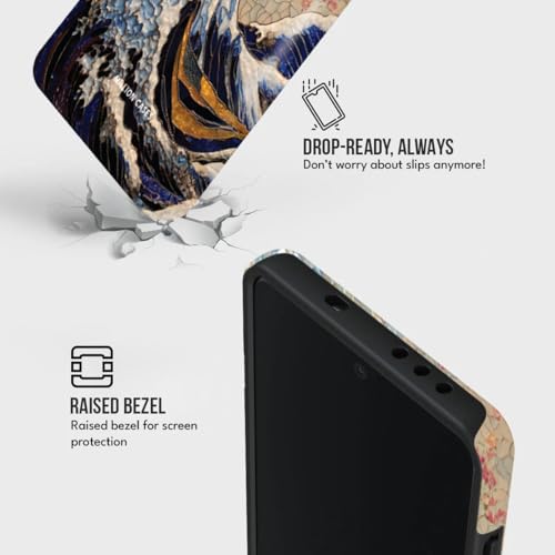 Image of MILLION CASES Back Cover Case for OnePlus 12 Scratch Resistant Anti-Slip Polycarbonate Shockproof Protective Durable Shattered Sea Crystal Case for Men & Boys