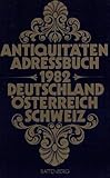 bundesrat schweiz 1982  Antiquitäten-Adressbuch 1982 Deutschland Österreich Schweiz