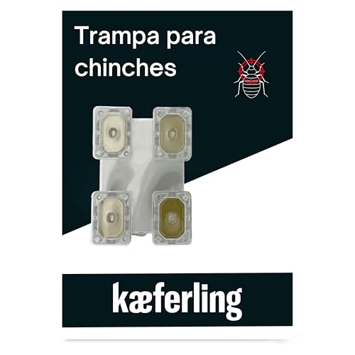 Catchmaster Detectores de chinches - 4 Unidades - Producto Potente contra plagas - Compatible con Fundas Protectoras - Monitor de chinches
