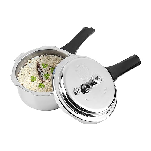 Vinod Platinum Triply Stainless Steel Outer Lid Pressure Cooker 5