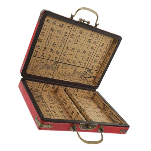 Mallette de rangement mahjong rigide contre la perte des tuiles