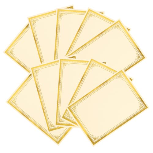 Papier à certificat or x35 pour diplômes et récompenses