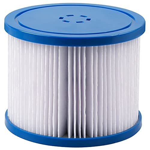 Aquaspa Easy Set Pool Spa Hot Tub Filter Replacement Cartridges For Type Pm_Spa-P154_Grey/Black/White/Wine, Fold White Filter Paper For Many Massage Pool Models(4 Pc) (Pm_Pg02000000084_Blue) #TOP3