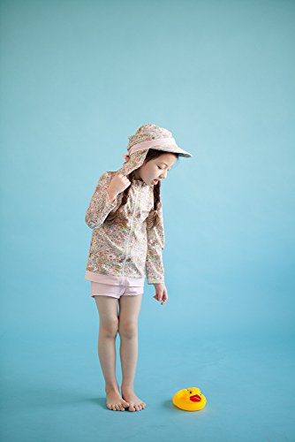 Image of VAENAIT BABY Girls Rash Guard Swimsuit UPF 50+ Long Sleeve Toddler Bathing Suit Ribbon Stawberry Floral Fruit for 2~8Years