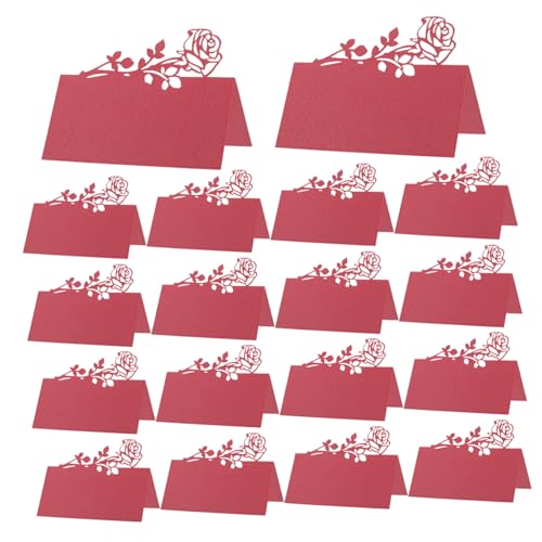 jojofuny 50pièces Cartes Marque-place de Mariage Cartes de Table Pliables à Écrire pour Invités Invitations de Mariage pour Fêtes Dîners