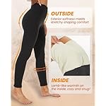 NexiEpoch Fleece Lined Leggings Women - Thermal Thick Winter Warm High Waisted Tummy Control Soft Pants for Snow Cold - Image 4