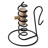 Courting Candle Holder Set of 2, Primitive Spiral Design, 6 inches