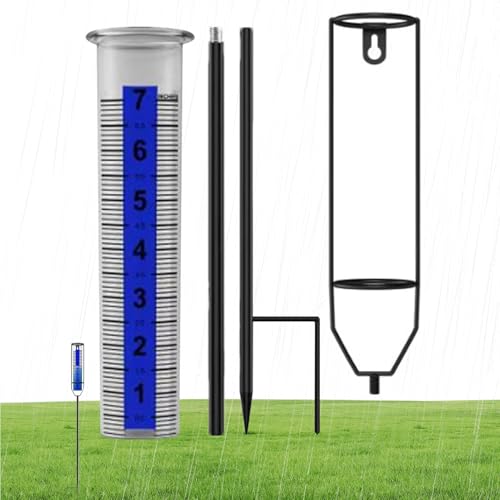 Pluviomètre de jardin pour terrasses et cultures à hauteur réglable