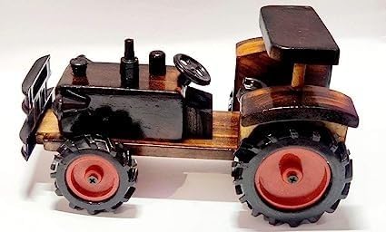 DIGSMORDEN Handmade Wooden Movable Tractor Toy for Kids || Farmer Tractor Showpiece - 10 Inches (B0CB3ZKH47) Amazon Price History, Amazon Price Tracker