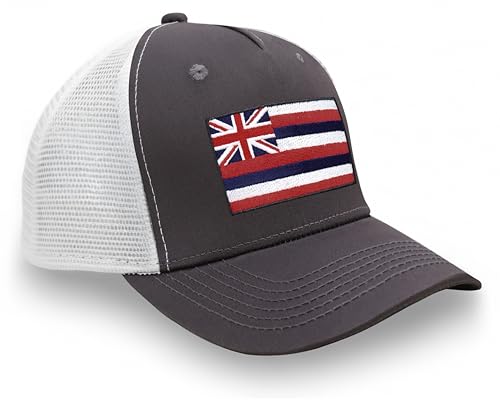 Image of International Tie State Hat for Men and Women, Adjustable Snapback Trucker Baseball Cap with Embroidered Patch