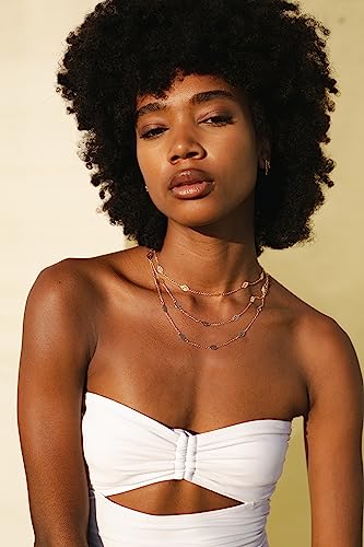 Barzel 18K Gold Plated Cascading Layer Leaf Necklace, 16-20 Inches with 2 Inches Extension - Made In Brazil3