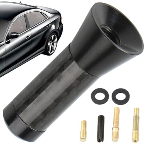 Antena de radio para automóvil,Antena de radio para camión | Antenas para vehículos de montaje en techo de 3,5 cm | Antena de parabrisas de coche de metal, antena de diseño de coche de fibra de carbon