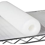PABUSIOR Pantry Shelf Liner for 16 inch Wire Shelving - Clear Wire Shelf Liner Precise Size 15.5 x 157 Inch - Easy to Cut, (Thick 1.2mm) Transparent Shelves Mat for Garage Drawer