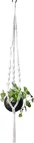 Suporte Corda Para Pendurar Vasos de Plantas Longo 150cm Arte Macramê