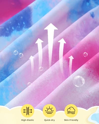 Image of Mioglrie Toddler Baby Swimsuit Girl Bathing Suit Girl 2T 3T 4T 5T 6T Girls One Piece Swimsuits Color Block Swimwear