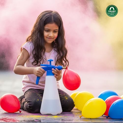 Image of TrustBasket Pressure Sprayer (1 Liter) | Water Balloon Pumping Pressure Pichkari | Holi Gun for Kids | Plant Spray Bottle for Garden |